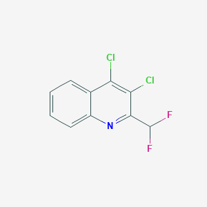 molecular formula C10H5Cl2F2N B11861670 3,4-Dichloro-2-(difluoromethyl)quinoline 
