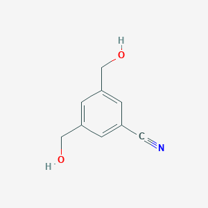molecular formula C9H9NO2 B118617 3,5-Bis(hydroxymethyl)benzonitrile CAS No. 146335-23-1