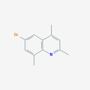 molecular formula C12H12BrN B11861834 6-Bromo-2,4,8-trimethylquinoline 