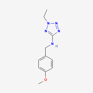molecular formula C11H15N5O B1186202 2-ethyl-N-(4-methoxybenzyl)-2H-tetrazol-5-amine 