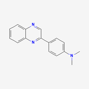 molecular formula C16H15N3 B11862115 N,N-Dimethyl-4-(quinoxalin-2-yl)aniline CAS No. 61982-54-5