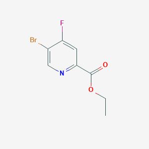 molecular formula C8H7BrFNO2 B11862130 Ethyl 5-Bromo-4-fluoropyridine-2-carboxylate 