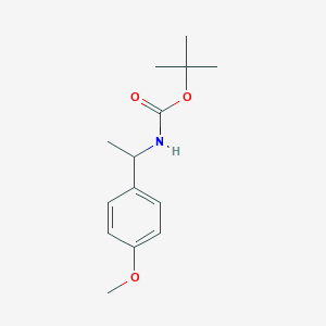 molecular formula C14H21NO3 B11862145 tert-Butyl (1-(4-methoxyphenyl)ethyl)carbamate CAS No. 1321591-78-9