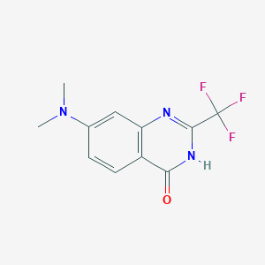 molecular formula C11H10F3N3O B11862176 7-(Dimethylamino)-2-(trifluoromethyl)quinazolin-4(1H)-one CAS No. 640297-59-2