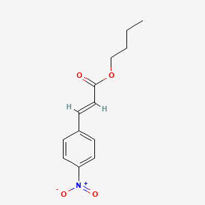 molecular formula C13H15NO4 B11862194 (E)-Butyl 3-(4-nitrophenyl)acrylate 