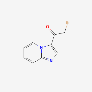 molecular formula C10H9BrN2O B11862215 2-Bromo-1-(2-methylimidazo[1,2-a]pyridin-3-yl)ethanone CAS No. 420119-18-2