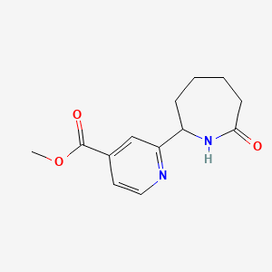 molecular formula C13H16N2O3 B11862270 Methyl 2-(7-oxoazepan-2-yl)isonicotinate 