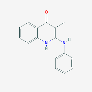 molecular formula C16H14N2O B11862274 3-methyl-2-(phenylamino)quinolin-4(1H)-one CAS No. 89609-66-5
