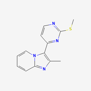 molecular formula C13H12N4S B11862314 2-Methyl-3-(2-(methylthio)pyrimidin-4-yl)imidazo[1,2-a]pyridine 