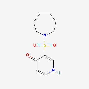 molecular formula C11H16N2O3S B11862323 3-(Azepan-1-ylsulfonyl)pyridin-4-ol 