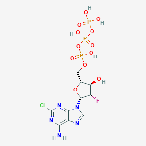molecular formula C10H14ClFN5O12P3 B118624 Clofarabine triphosphate CAS No. 134646-41-6