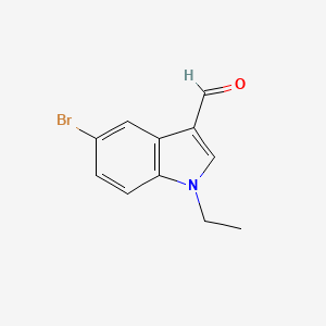 molecular formula C11H10BrNO B11862455 5-bromo-1-ethyl-1H-indole-3-carbaldehyde 