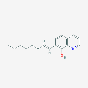 molecular formula C17H21NO B11862480 7-(Oct-1-EN-1-YL)quinolin-8-OL 