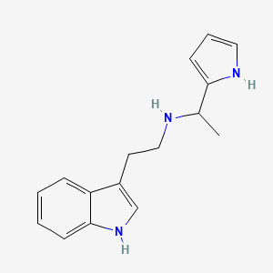 molecular formula C16H19N3 B11862525 N-(2-(1H-Indol-3-yl)ethyl)-1-(1H-pyrrol-2-yl)ethanamine 