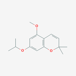 molecular formula C15H20O3 B11862546 7-Isopropoxy-5-methoxy-2,2-dimethyl-2H-chromene CAS No. 94244-81-2