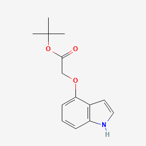 molecular formula C14H17NO3 B11862567 tert-Butyl 2-((1H-indol-4-yl)oxy)acetate 