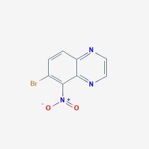 molecular formula C8H4BrN3O2 B11862589 6-Bromo-5-nitroquinoxaline 