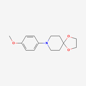 molecular formula C14H19NO3 B11862670 8-(4-Methoxyphenyl)-1,4-dioxa-8-azaspiro[4.5]decane CAS No. 634904-81-7