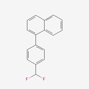 molecular formula C17H12F2 B11862705 1-(4-(Difluoromethyl)phenyl)naphthalene 