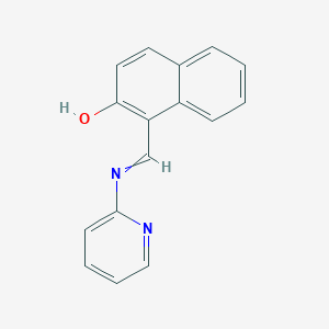 molecular formula C16H12N2O B11862734 1-((Pyridin-2-ylimino)methyl)naphthalen-2-ol CAS No. 789-58-2