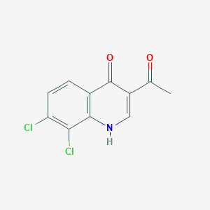 molecular formula C11H7Cl2NO2 B11862772 3-Acetyl-7,8-dichloroquinolin-4(1H)-one 