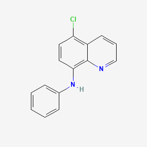 molecular formula C15H11ClN2 B11862835 5-Chloro-N-phenylquinolin-8-amine CAS No. 60093-40-5