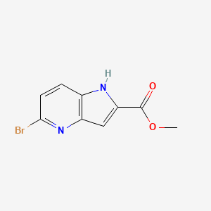 molecular formula C9H7BrN2O2 B11862848 methyl 5-bromo-1H-pyrrolo[3,2-b]pyridine-2-carboxylate 