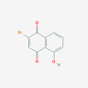molecular formula C10H5BrO3 B11862856 2-Bromo-5-hydroxynaphthalene-1,4-dione CAS No. 69008-03-3