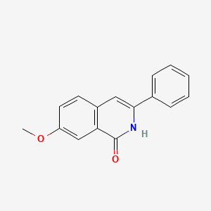 molecular formula C16H13NO2 B11862957 7-Methoxy-3-phenylisoquinolin-1(2H)-one CAS No. 62265-91-2