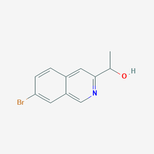 molecular formula C11H10BrNO B11863002 1-(7-Bromoisoquinolin-3-yl)ethanol 