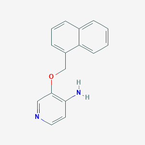 molecular formula C16H14N2O B11863023 4-Pyridinamine, 3-(1-naphthalenylmethoxy)- CAS No. 642084-35-3