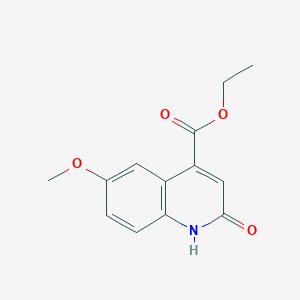 molecular formula C13H13NO4 B11863027 Ethyl 6-methoxy-2-oxo-1,2-dihydroquinoline-4-carboxylate CAS No. 93257-70-6