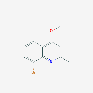molecular formula C11H10BrNO B11863035 8-Bromo-4-methoxy-2-methylquinoline 