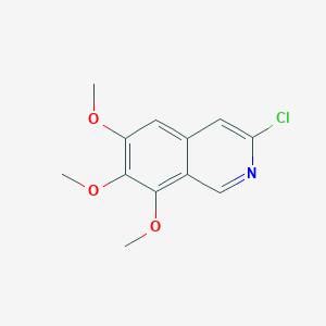 molecular formula C12H12ClNO3 B11863043 3-Chloro-6,7,8-trimethoxyisoquinoline 