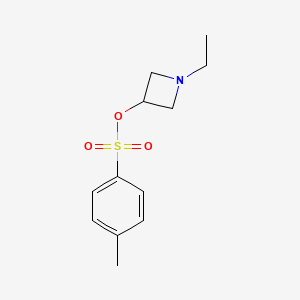 molecular formula C12H17NO3S B11863044 1-Ethylazetidin-3-yl 4-methylbenzenesulfonate 