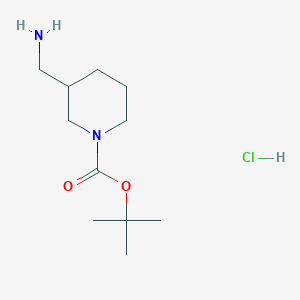 molecular formula C11H23ClN2O2 B11863068 tert-Butyl 3-(aminomethyl)piperidine-1-carboxylate hydrochloride CAS No. 1029689-80-2