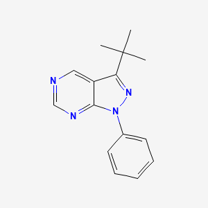 molecular formula C15H16N4 B11863080 3-(Tert-butyl)-1-phenyl-1H-pyrazolo[3,4-D]pyrimidine 