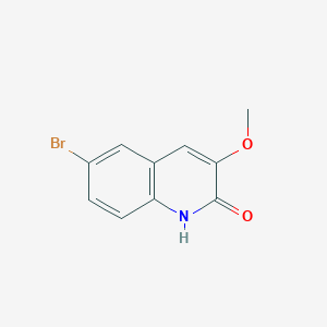molecular formula C10H8BrNO2 B11863105 6-Bromo-3-methoxyquinolin-2(1H)-one CAS No. 1434103-22-6