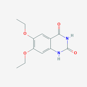 molecular formula C12H14N2O4 B11863114 6,7-Diethoxyquinazoline-2,4(1H,3H)-dione CAS No. 20197-80-2