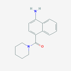 molecular formula C16H18N2O B11863165 (4-Aminonaphthalen-1-yl)(piperidin-1-yl)methanone 