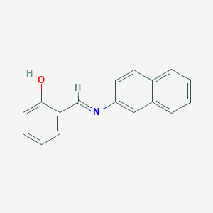 molecular formula C17H13NO B11863197 Phenol, 2-[(2-naphthalenylimino)methyl]- CAS No. 1689-72-1