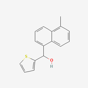 molecular formula C16H14OS B11863221 (5-Methylnaphthalen-1-yl)(thiophen-2-yl)methanol 