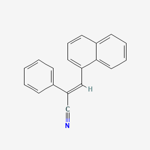 molecular formula C19H13N B11863269 (2E)-3-naphthyl-2-phenylprop-2-enenitrile 
