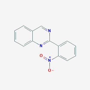 molecular formula C14H9N3O2 B11863350 2-(2-Nitrophenyl)quinazoline 
