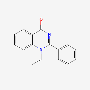 molecular formula C16H14N2O B11863409 1-Ethyl-2-phenylquinazolin-4(1H)-one 