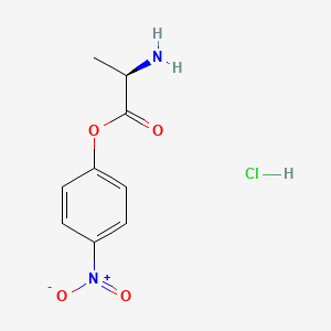 molecular formula C9H11ClN2O4 B11863451 (R)-4-Nitrophenyl 2-aminopropanoate hydrochloride 