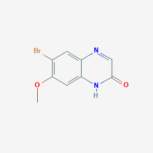 molecular formula C9H7BrN2O2 B11863457 6-Bromo-7-methoxyquinoxalin-2(1H)-one CAS No. 216752-63-5