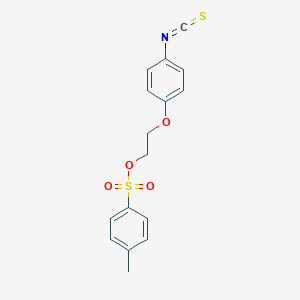molecular formula C16H15NO4S2 B118635 2-(4-异硫氰酸苯氧基)乙基对甲苯磺酸酯 CAS No. 155863-33-5