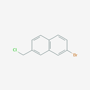molecular formula C11H8BrCl B11863530 2-Bromo-7-(chloromethyl)naphthalene 
