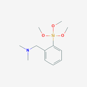 molecular formula C12H21NO3Si B11863534 N,N-Dimethyl-1-(2-(trimethoxysilyl)phenyl)methanamine CAS No. 87996-37-0